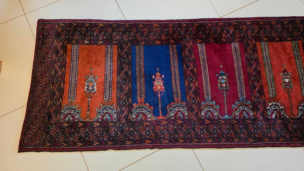 Ręcznie tkany dywan wełniany 220/66