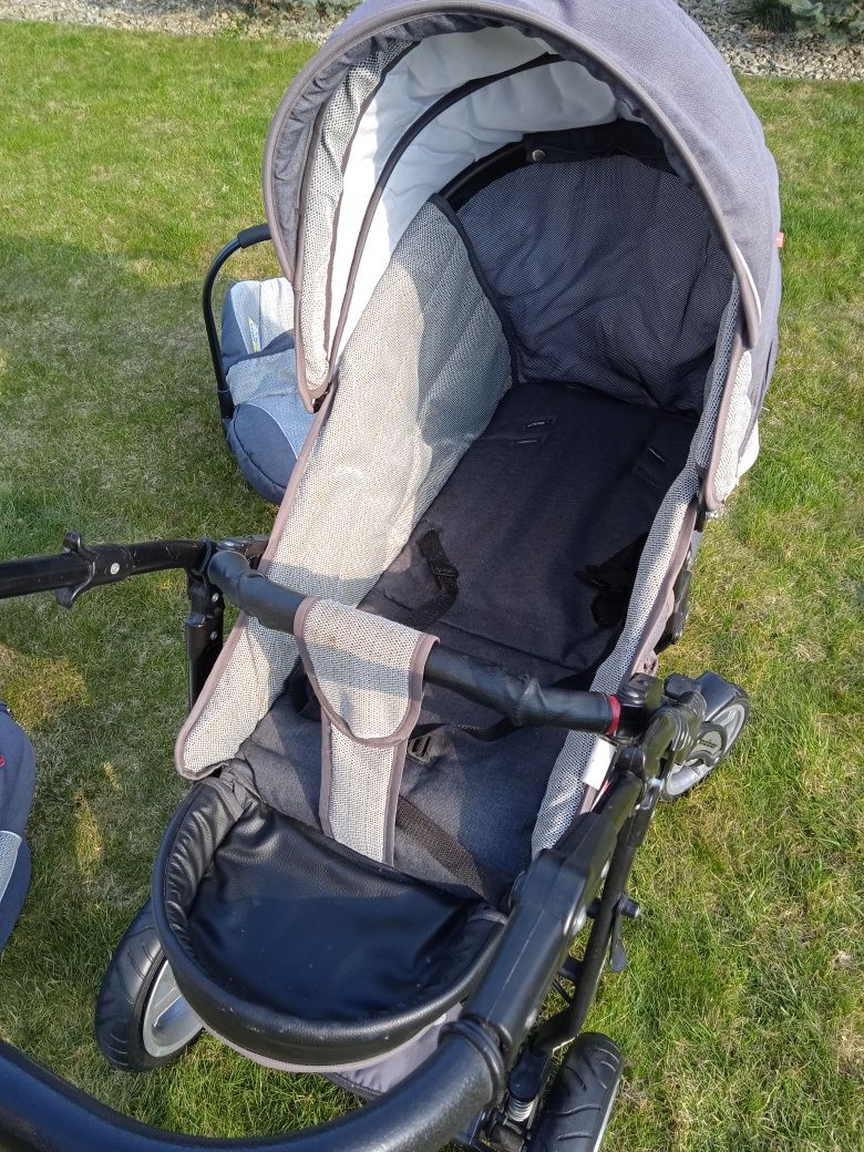Wózek dziecięcy ZIPP  zestaw gondola spacerówka nosidełko 3w1
