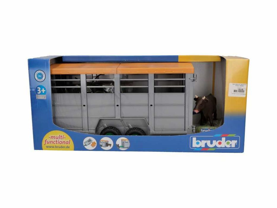 Bruder 02227 przyczepa do przewozu bydła - brak dyszla