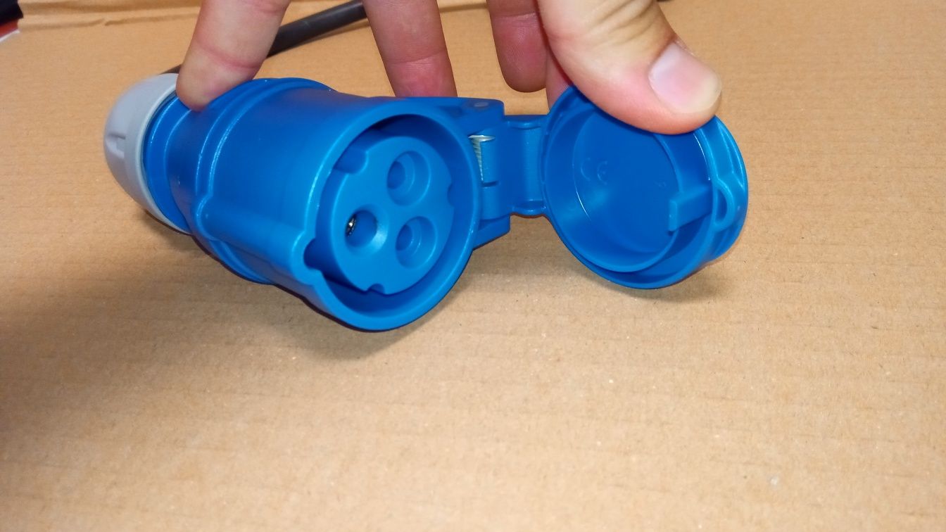 Cabo adaptador de tomada para parques campismo, autocaravanas, etc