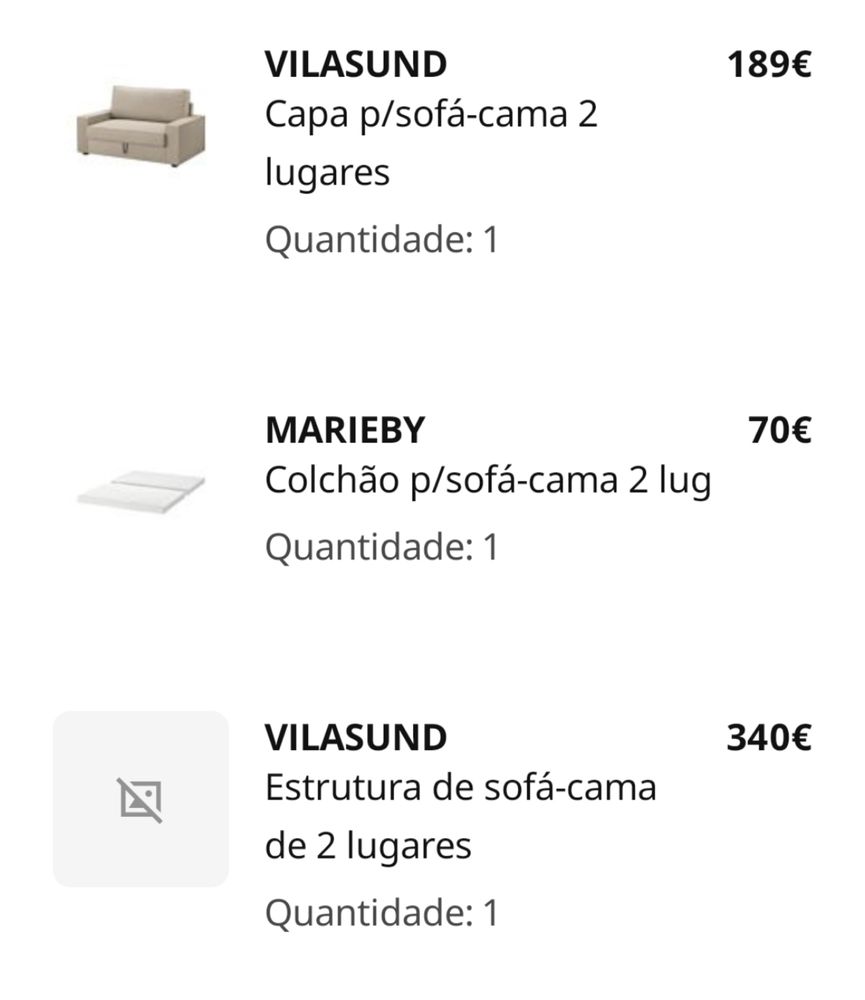 Sofá-cama Vilasund IKEA