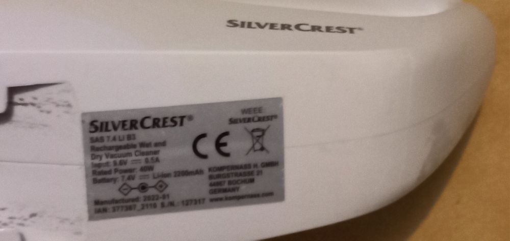 Aspoiradores de mão SilverCrest