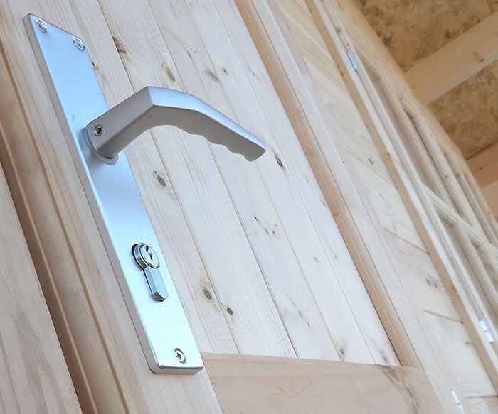 Domek drewniany ogrodowy Altana Jeremi 400x400cm deska 35mm z podłoga