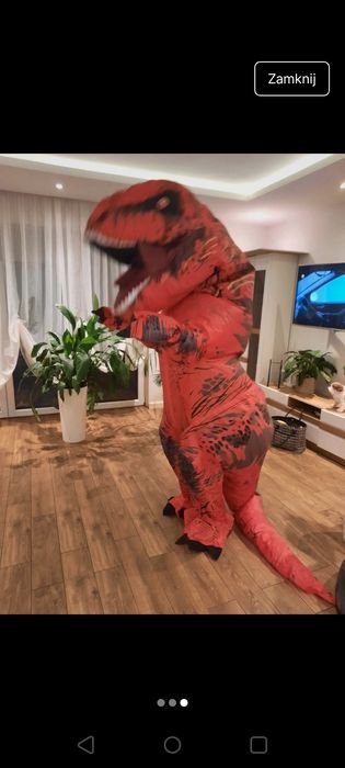 Kostium dmuchany dinozaur