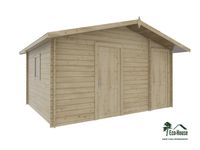 Ogrodowy Domek Drewniany 400X500 + Okna + Drzwi - Ismena