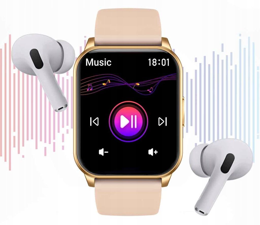 smartwatch zegarek damski funkcja rozmów z menu  aplikacją po polsku