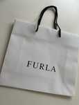 Furla torebka prezentowa papierowa biala mała 22/25