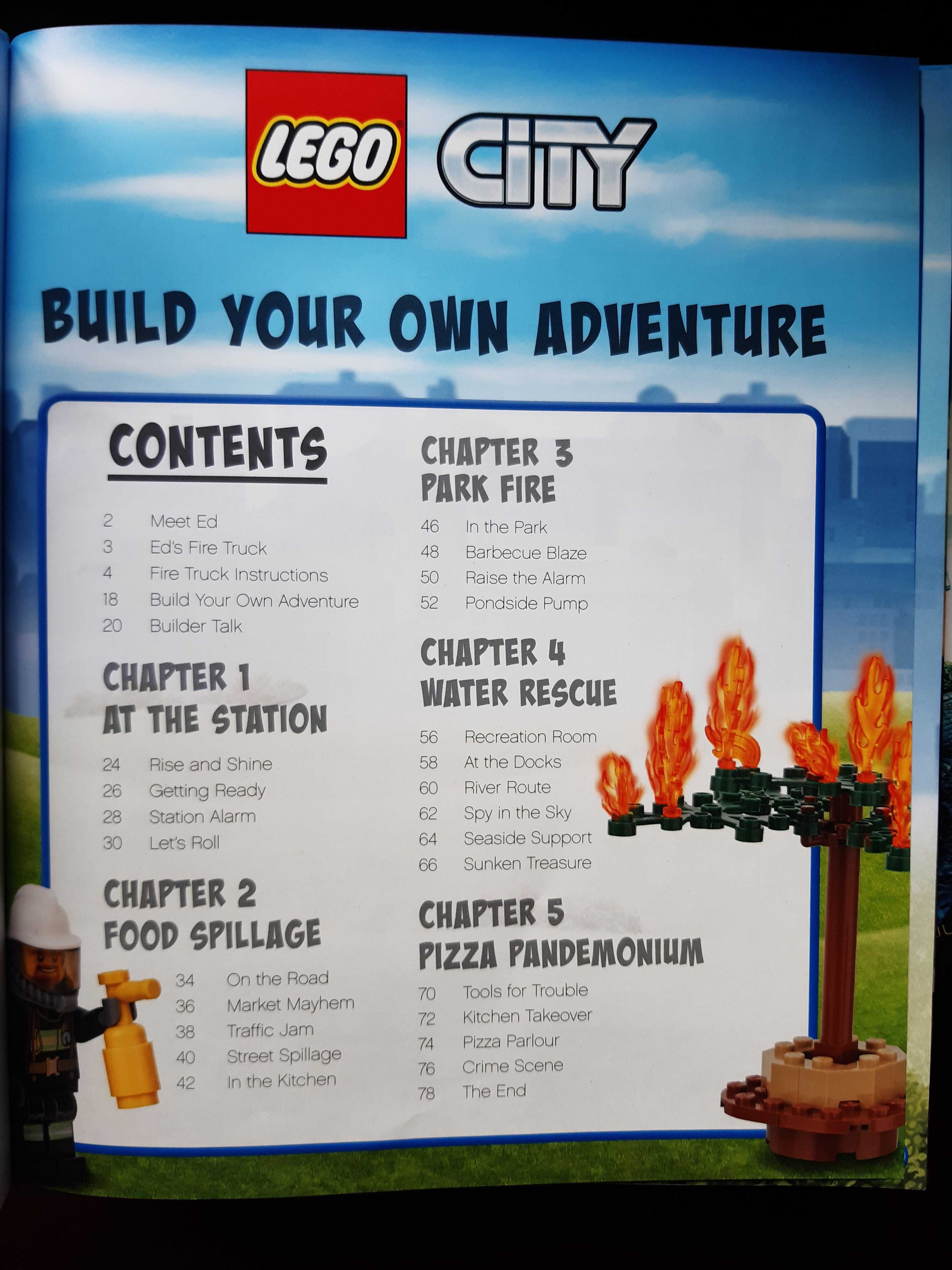 klocki Lego City 11911 straż wóz książka minifigurka UNIKAT