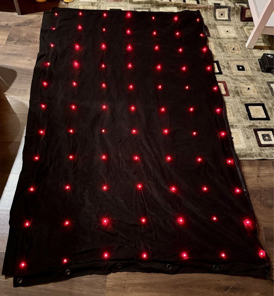 2x kurtyna led Showtec Visiondrape 3x2 i 2x1,2 m RGB