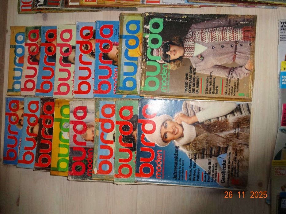 czasopisma z wykrojami Burda / Neue Mode - lata 70te