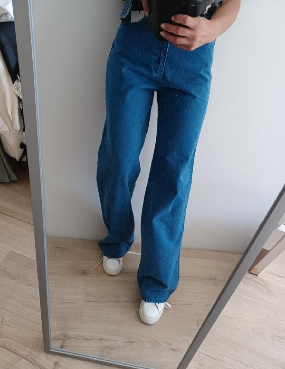 Широкі джинси zara кльош від бедра 36 розмір