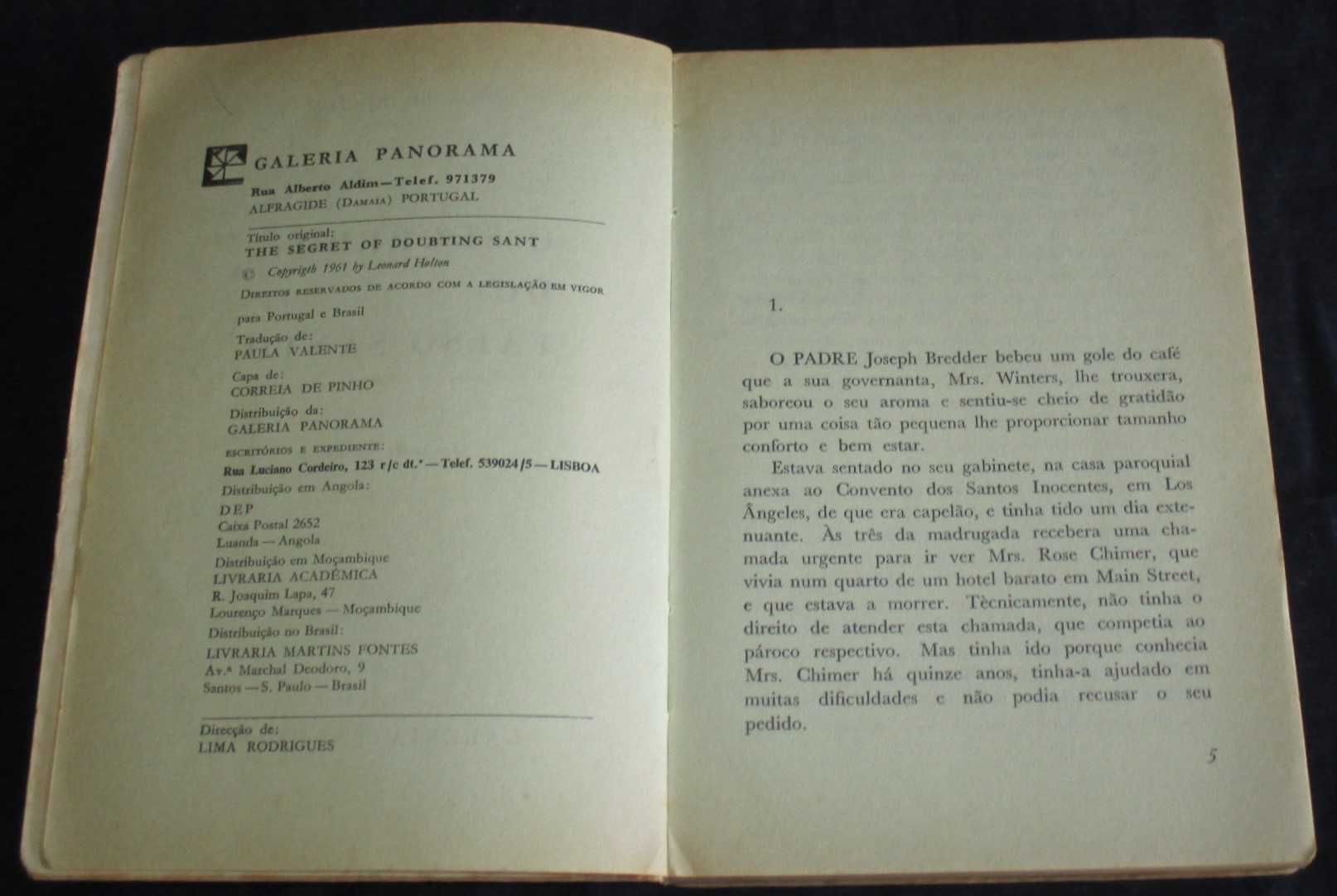Livro O Segredo do Falso Santo Leonard Holton