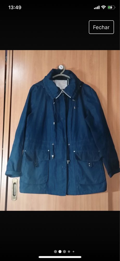 Parka xl azul escuro