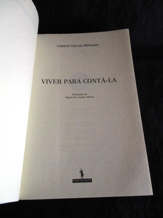 Livro Viver para contá-la Gabriel García Márquez