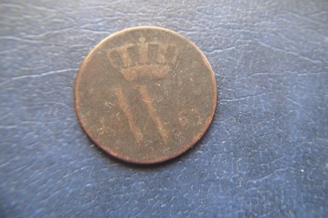 Stare monety 1 cent 1863 Holandia