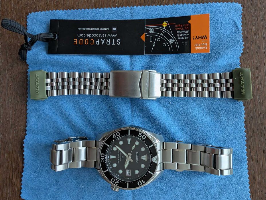 Zegarek Seiko SPB101J1 + bransoleta Strapcode J-Louis