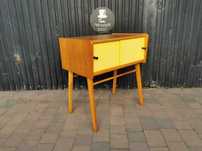 Szafka pod TV - "patyczak", Czechosłowacja '60 design, PRL, Retro