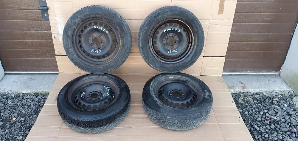 Felgi stalowe z oponami Mercedes W169 6j R15 5x112 ET44 1694000402