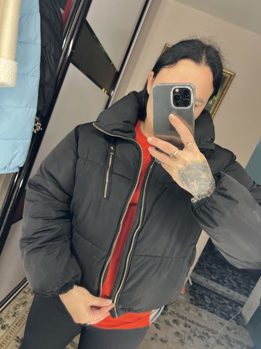 Куртка теплая черная