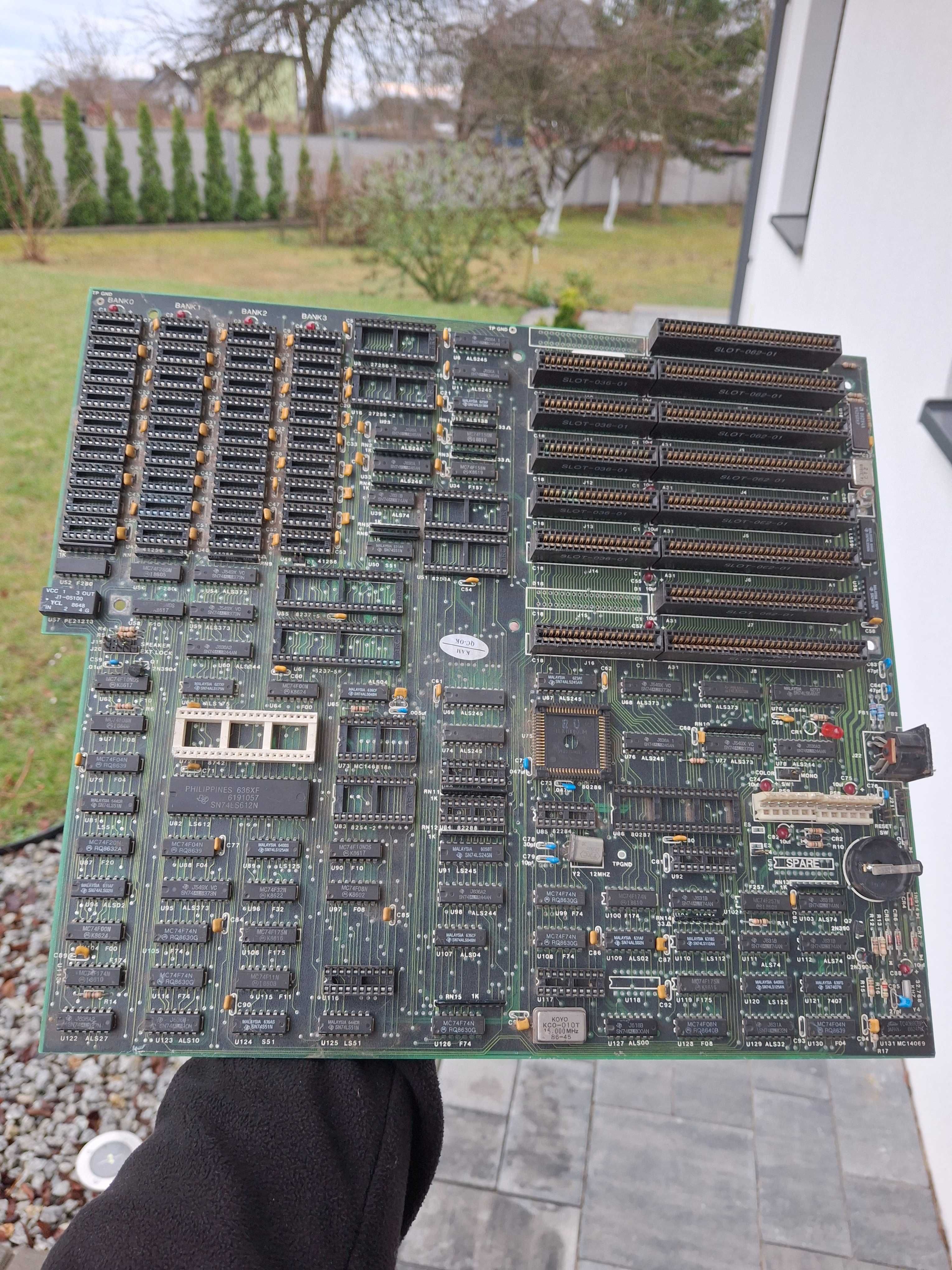 Stara płyta główna AT 286 IBM Retro