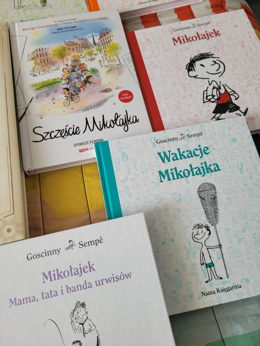 Mikołajek seria książek, przygód + Wielka Księga Mikołajka