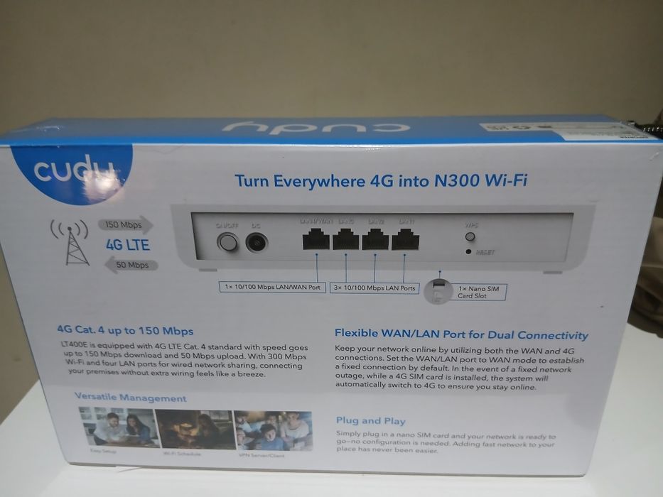 Cudy N300 WiFi modem router desbloqueado