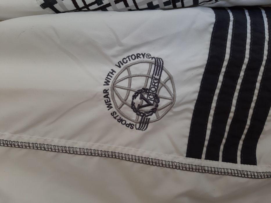 Dres damski M S slim Victory biały bluza kurtka spodnie jak nike Reebo