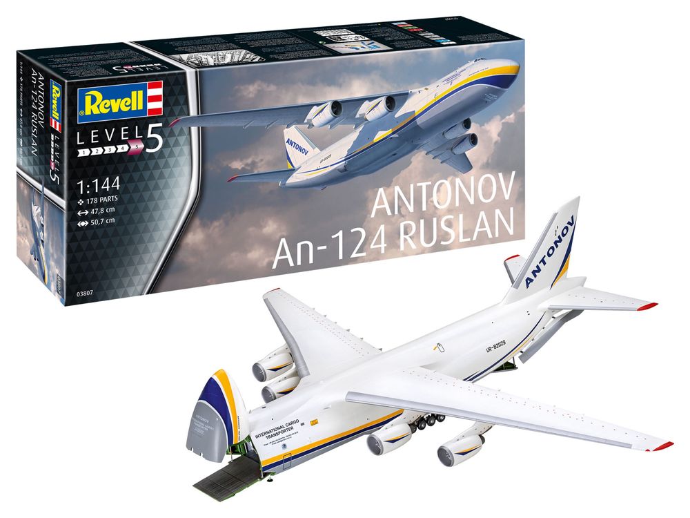 Model do sklejania samolot Revell 03807 ANTONOV AN-124 RUSLAN