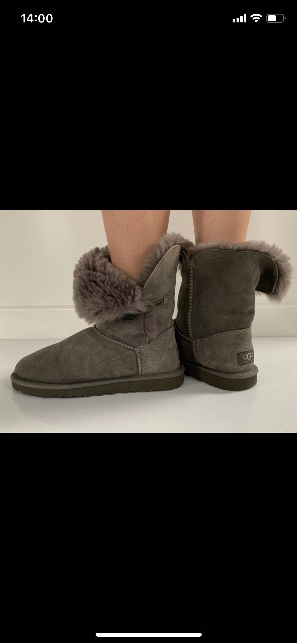 UGG szare oryginalne buty zimowe rozmiar 37