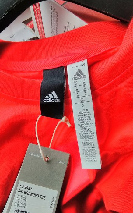 Nowa Koszulka Adidas Sport ID CF9557 size M pomarańczowa