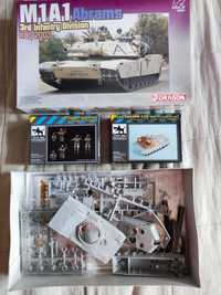 Sprzedam model M1A1 Abrams Dragon 7215 + dodatki Black Dog