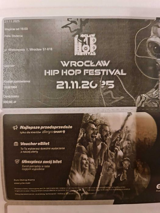 ViP BILET VIP 21.11.2025 HIP HOP Festival Wroclaw