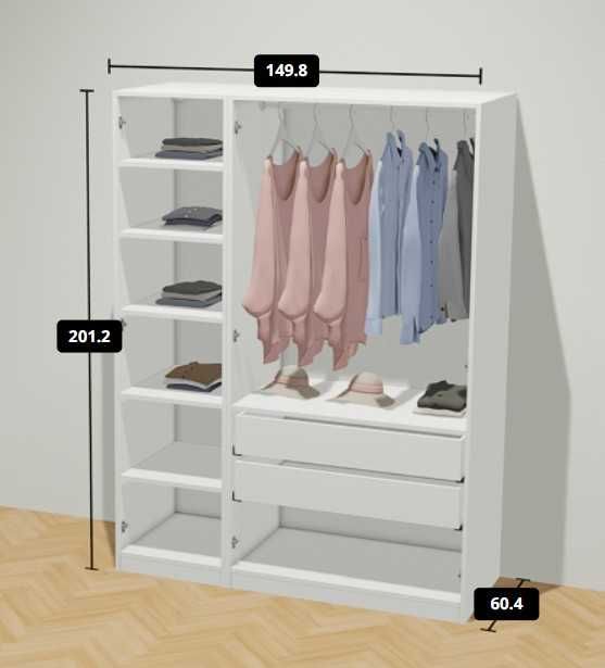 Roupeiro Branco 3 portas