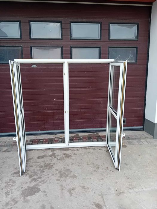 Okna 176x173 pcv okno duże dwuskrzydłowe plastikowe DOWÓZ CAŁY KRAJ