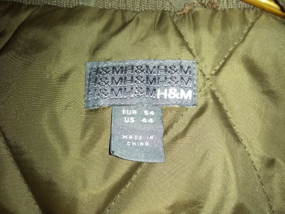 Продам куртку H&M мужскую цвета милитари б/у