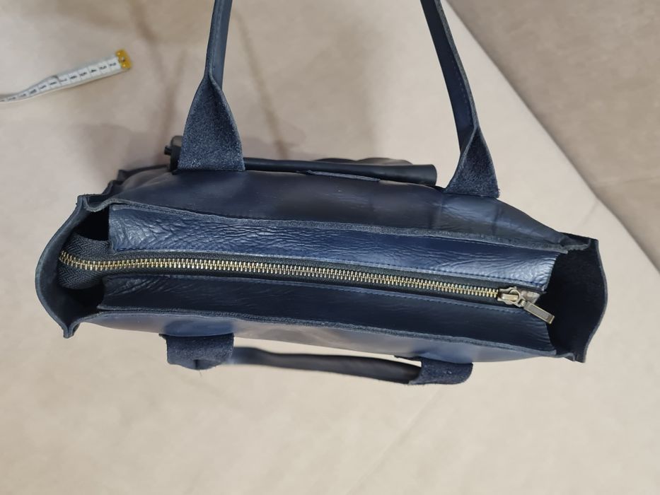 Сумка шопер натуральная кожа ручная работа