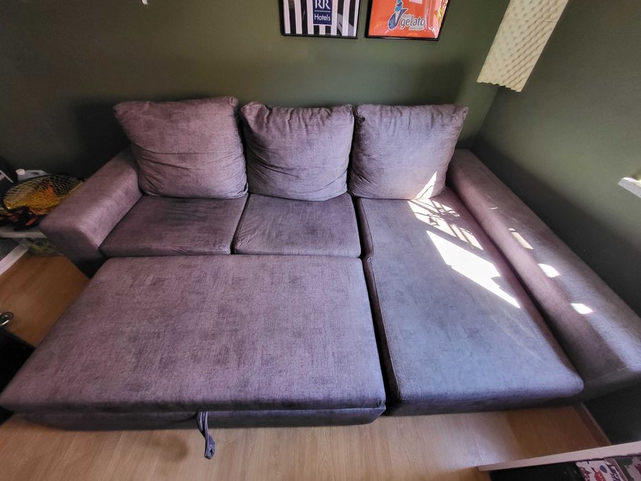 Sofá Chaise Longue - Cinza