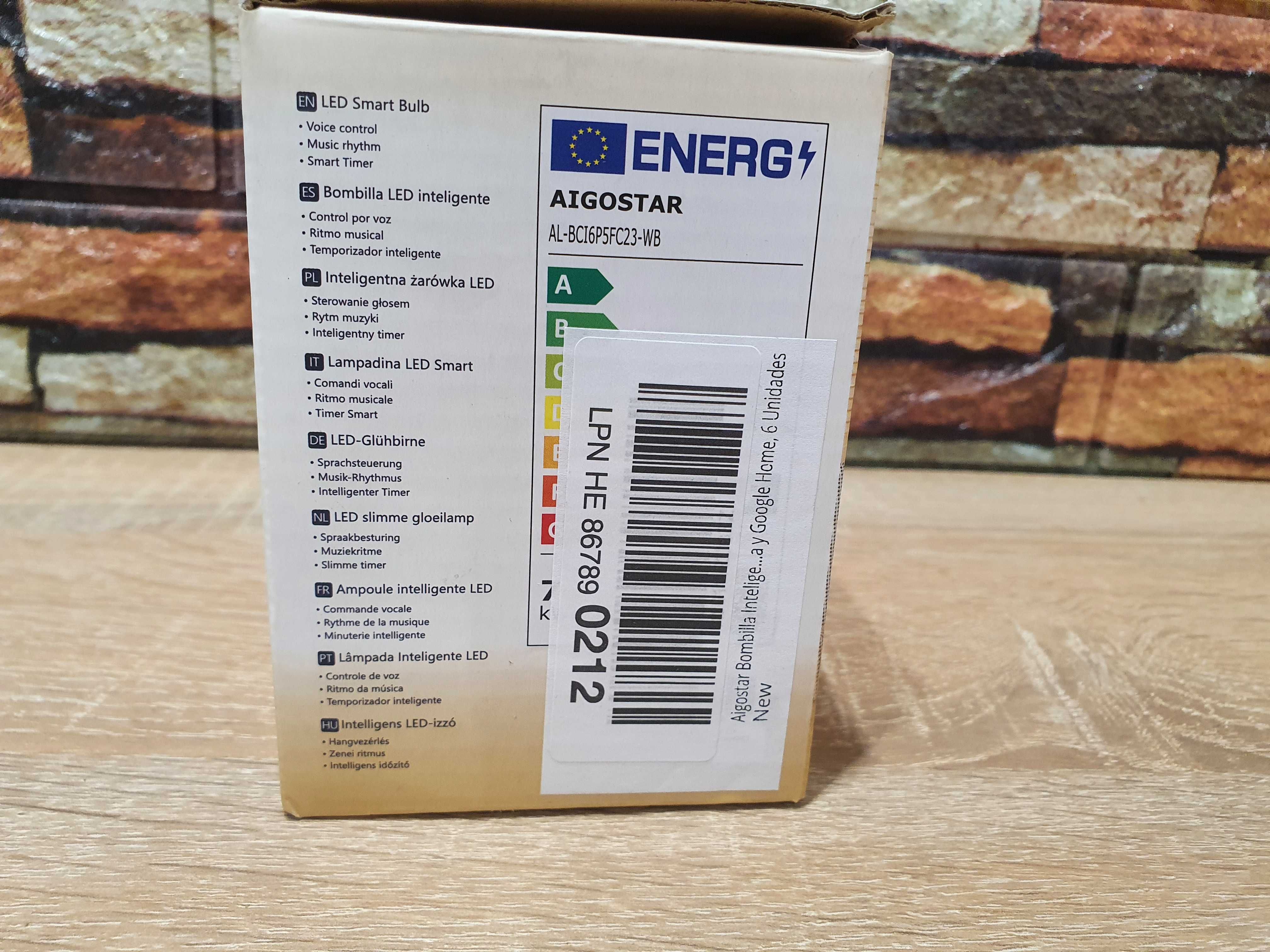 Aigostar Smart LED E14 CCT RGB WiFi 6x Inteligentna Żarówka Zestaw