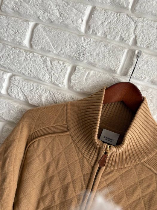 Шерстяний вʼязаний светр куртка зіпка Burberry wool