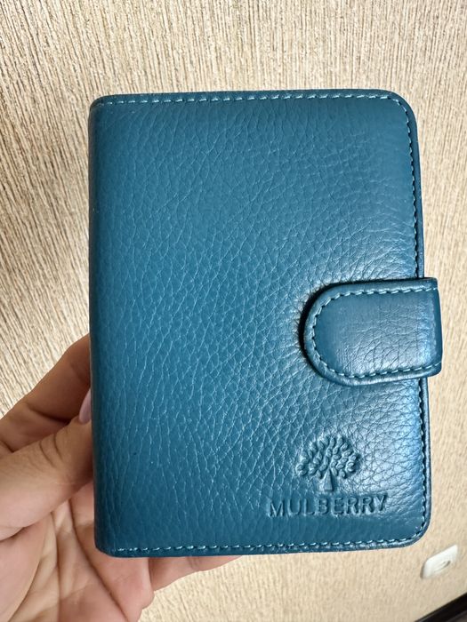 Вмісткий якісний гаманець з натуральної шкіри mulberry