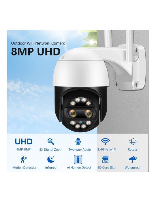 Câmara Wi-Fi com Zoom Jortan JT-8186XM