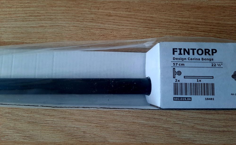 Reling uchwyt Fintorp Ikea z 4 haczykami