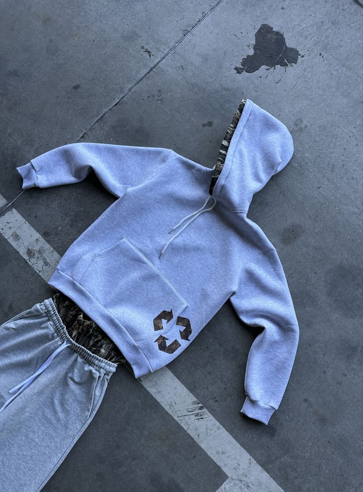 Худи с двойным капюшоном indoorclo/ Desert hoodie indoorclo