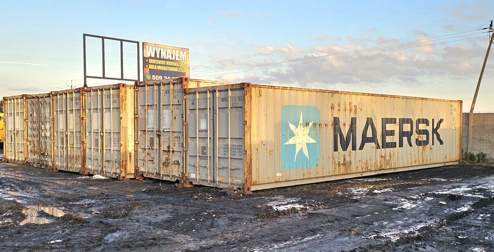 2 kontenery morskie 40 HC 30m² 12x2,5m 2,7 wysoki
Pomoc w zał