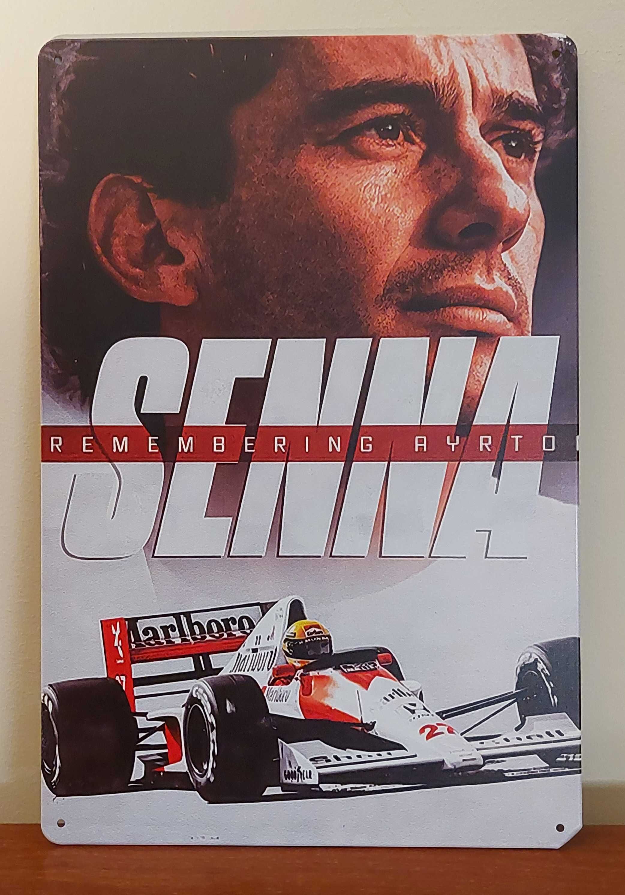 Placas metálicas Ayrton Senna