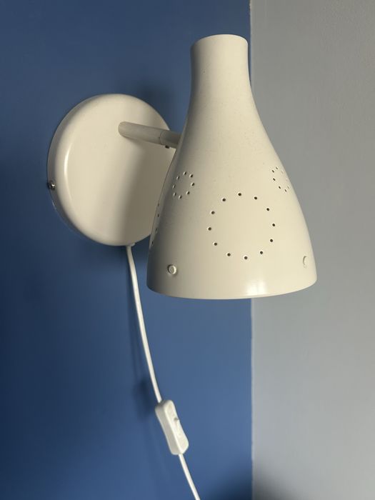 Lampa ścienna Ikea Snöig biała