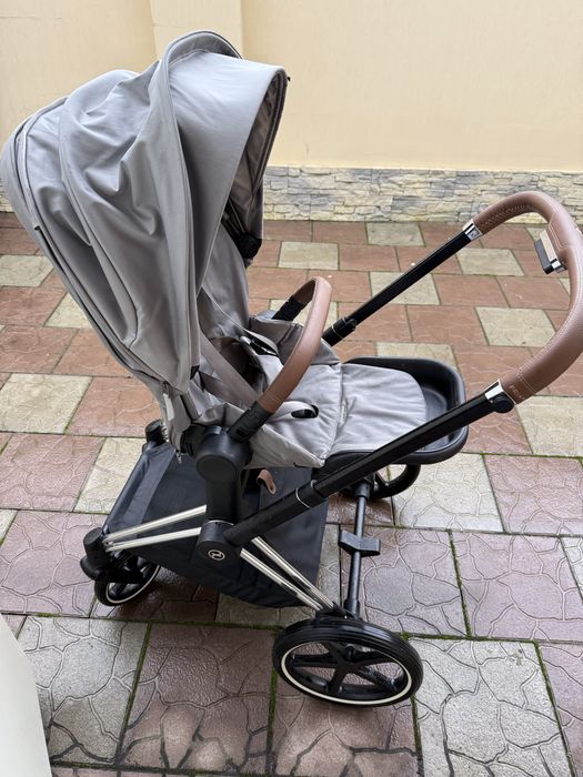Cybex Priam 4.0 коляска 2 в 1 Mirage Grey шасі хром