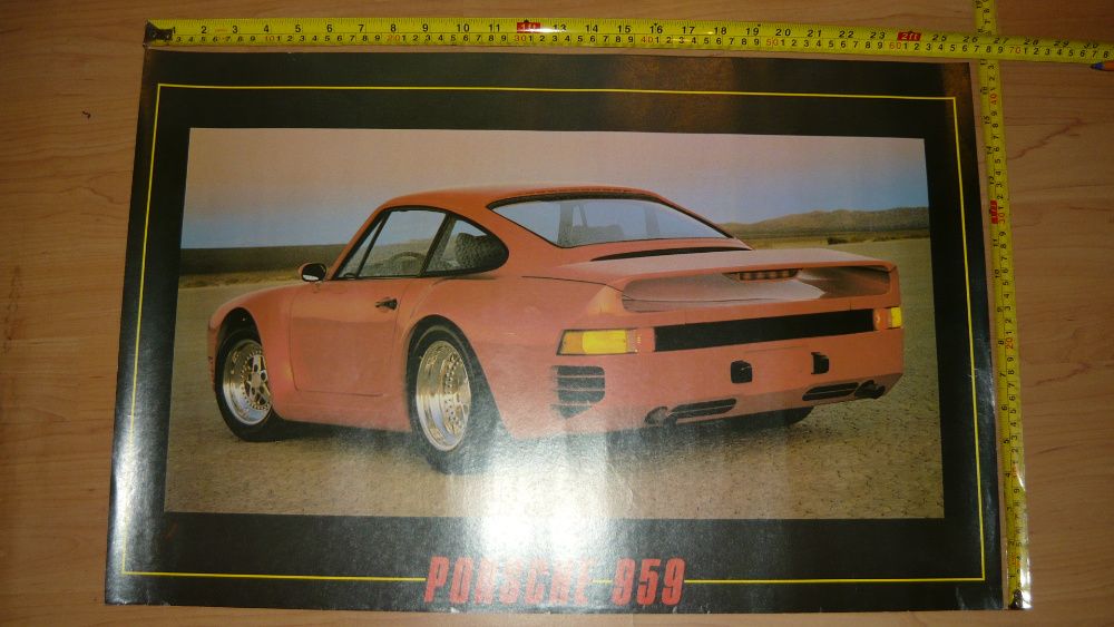 Plakat z samochodem plakaty Porsche 959