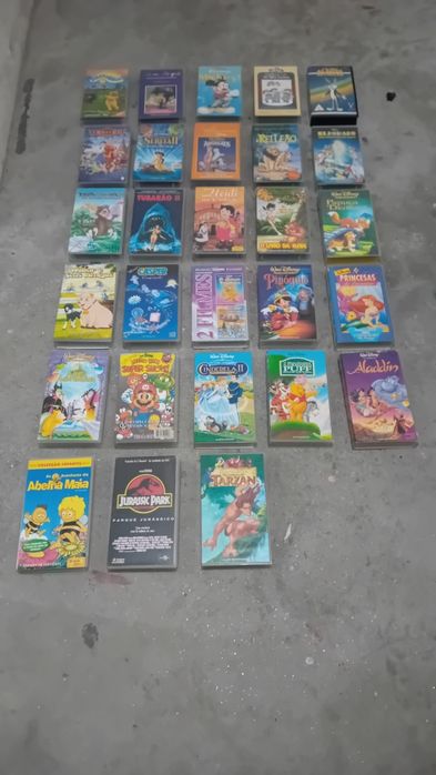 Vários filmes em VHS