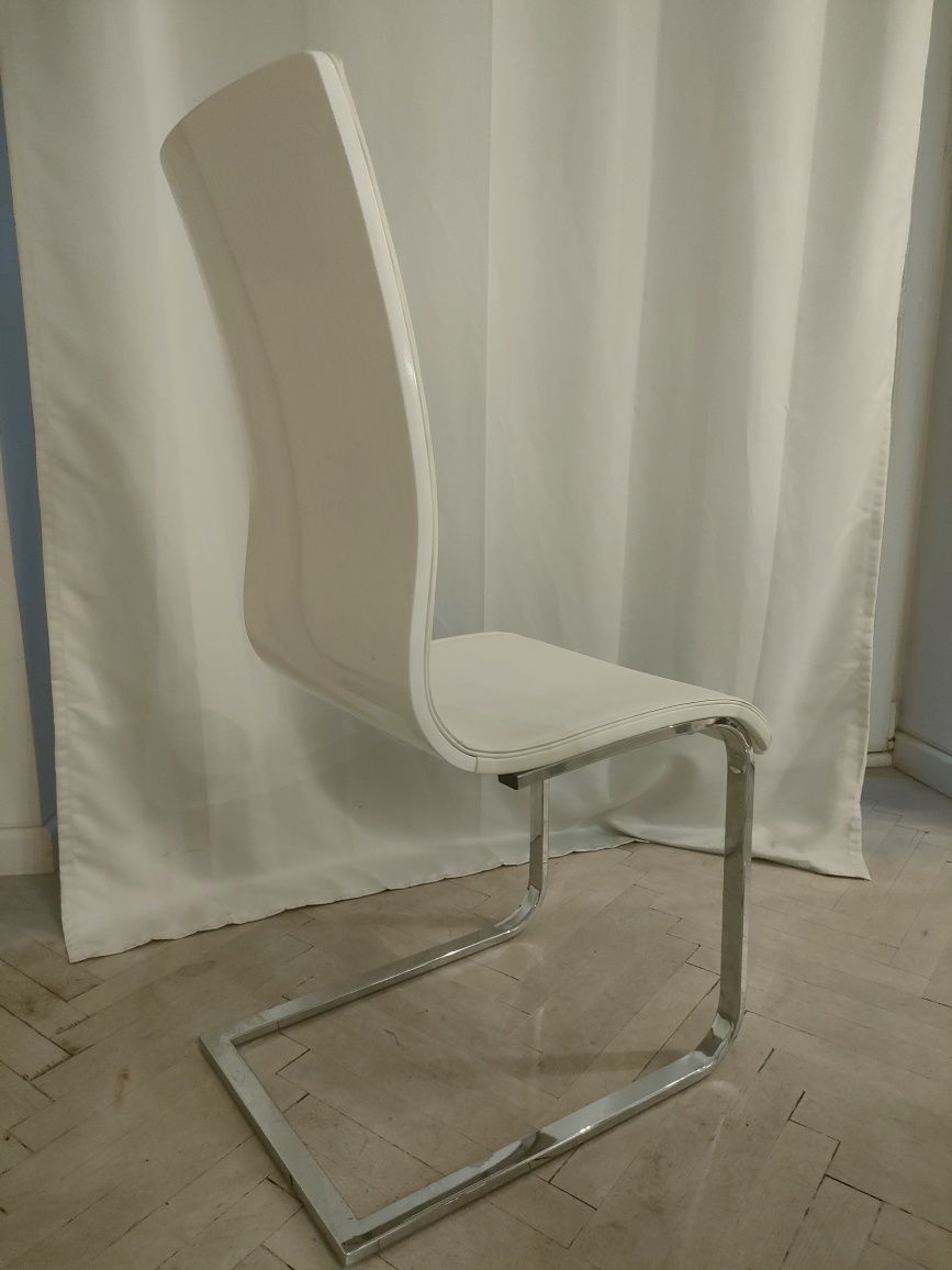 5 krzeseł Halmar K104 białe/ekoskóra